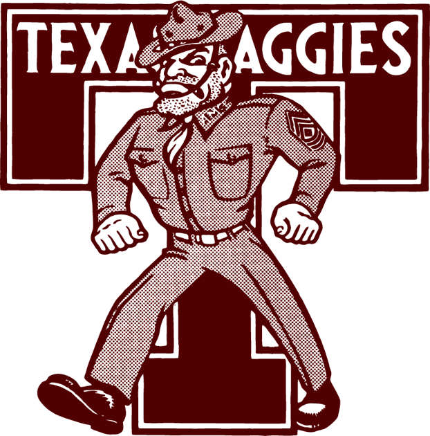 Texas A&M Aggies 1972-1980 Primary Logo diy DTF decal sticker